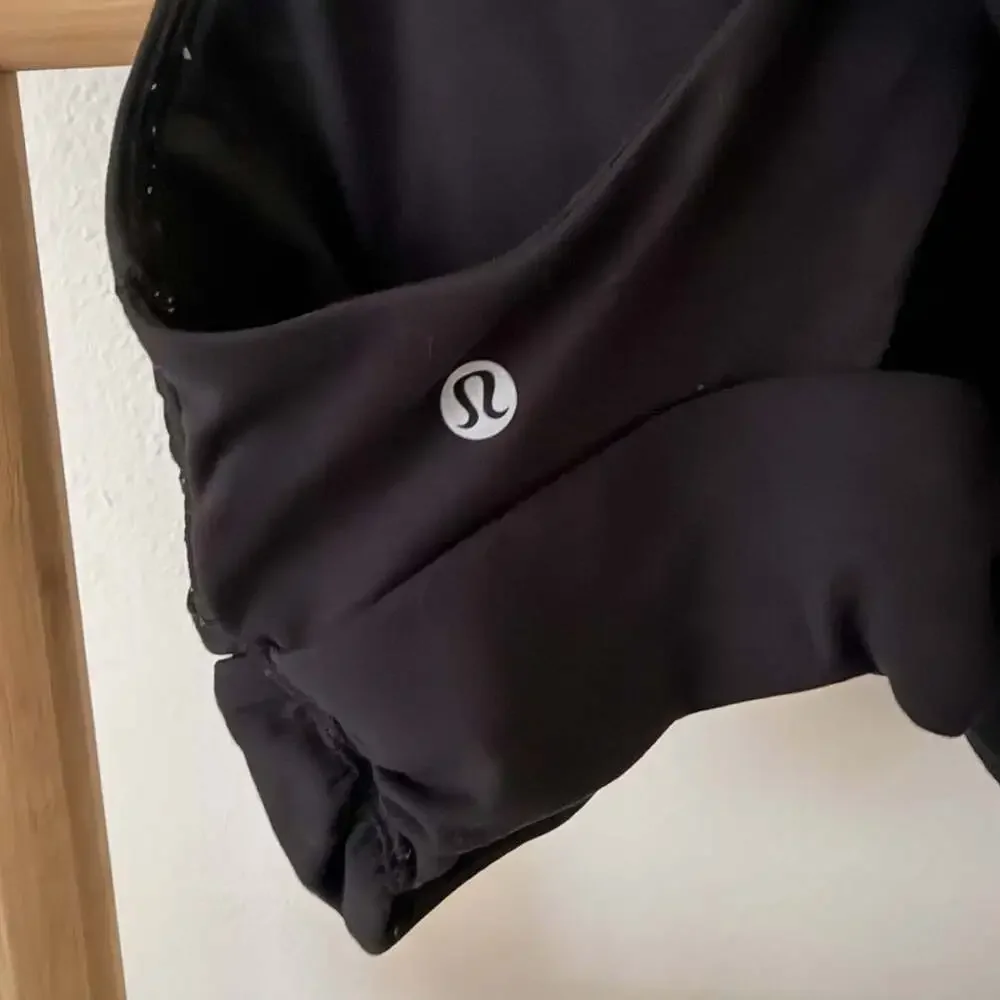Lululemon Always Aligned Bra Black Size 10 Nulu Criss Cross Yoga Sports Bra